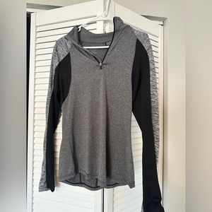Black/grey active wear jacket